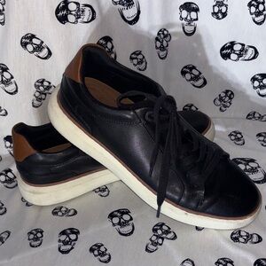 Denver Hayes Black and Brown Casual Sneakers